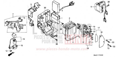 BATTERY (VT1100CS/CT) VT1100CS de 1995